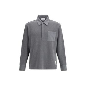 Thom Browne Gray Cotton Polo Men's Shirt